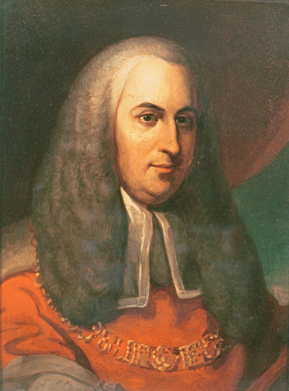Charles Pratt (1714–94) jarl av Camden (olje på kvernbrett) av Joshua after Reynolds