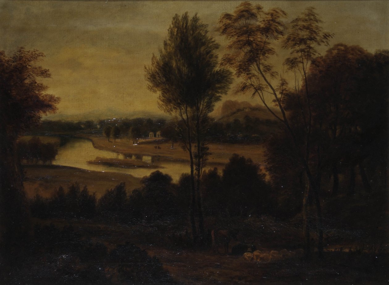 Utsikt fra Wick House, ca. 1800 av Joshua after Reynolds