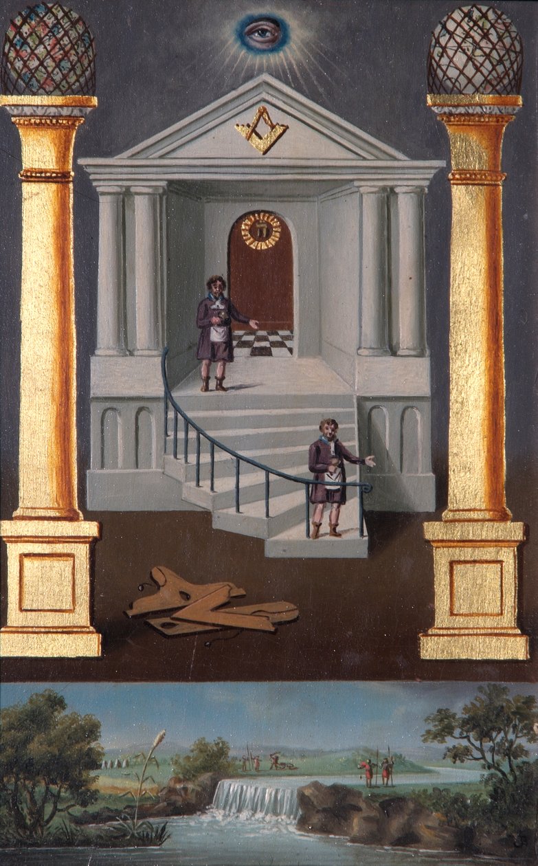 Andre grads frimurersporingstavle, 1819 av Josiah Bowring