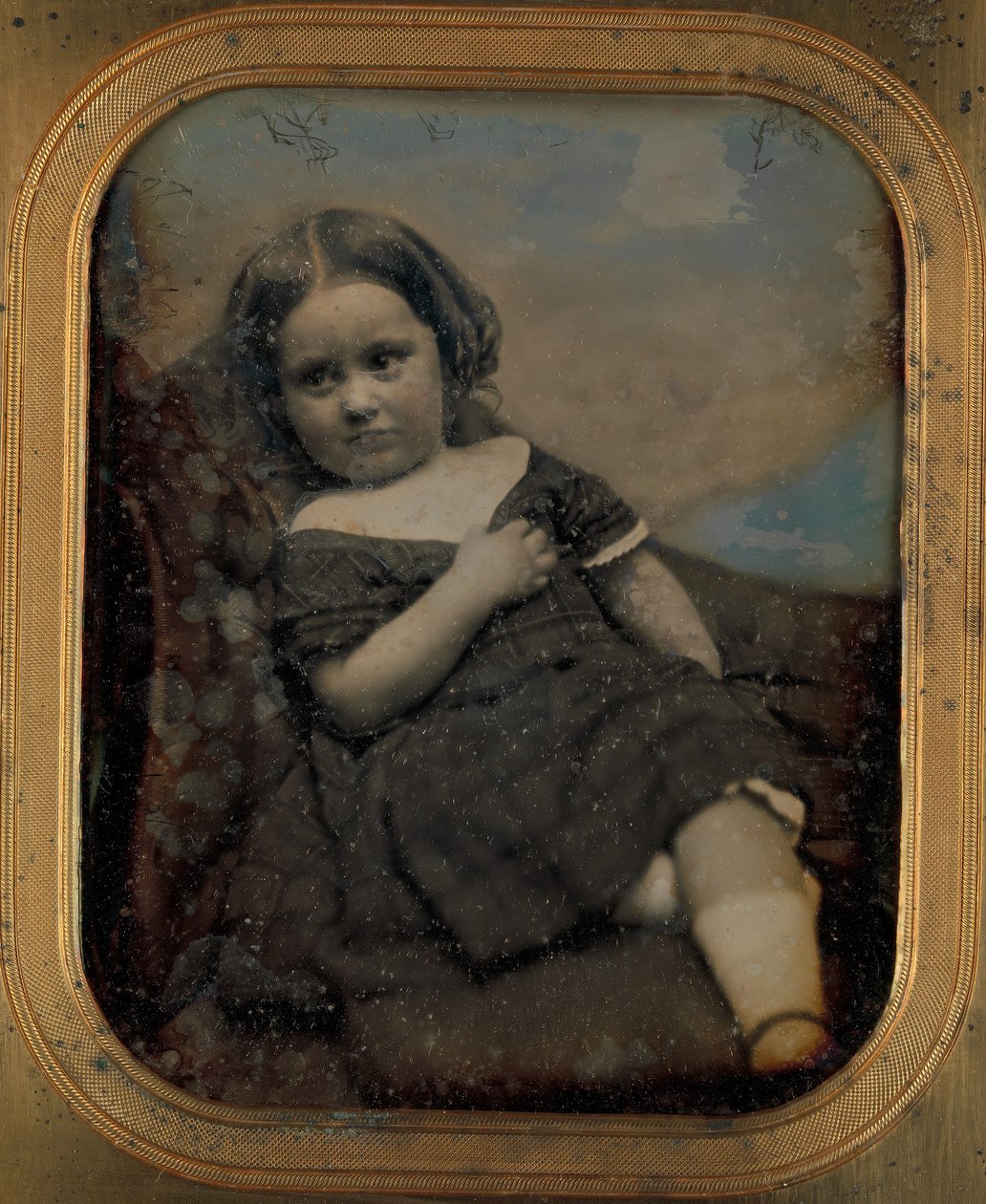 Augusta Hawes fire år gammel, 1850-tallet. Skapere: Josiah Johnson Hawes, Albert Sands Southworth. av Josiah Johnson Hawes, Albert Sands Southworth