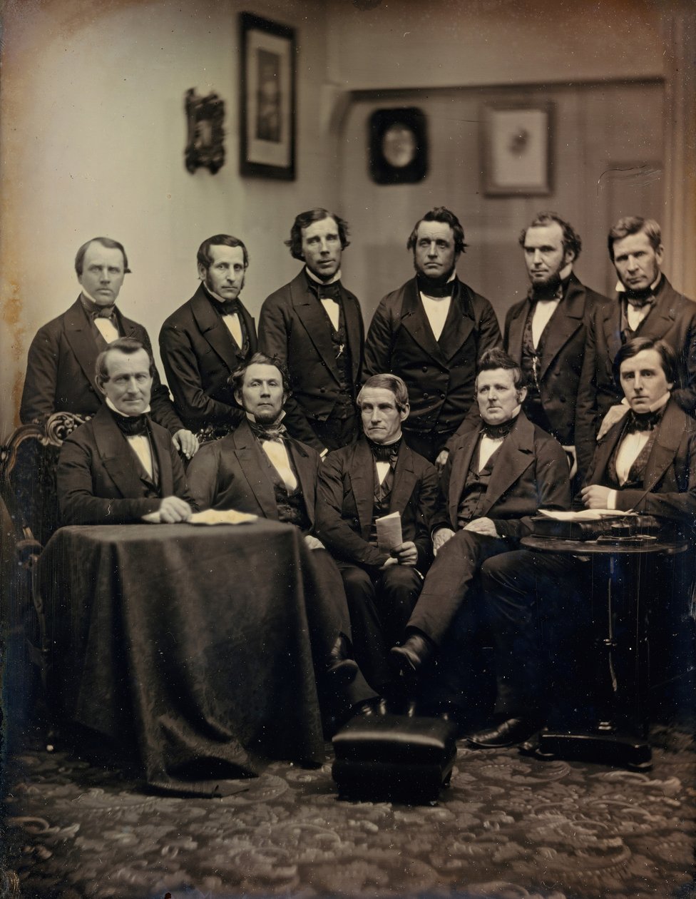 Boston Lawyers or Clergymen, ca. 1850. Skapere: Josiah Johnson Hawes, Albert Sands Southworth. av Josiah Johnson Hawes, Albert Sands Southworth