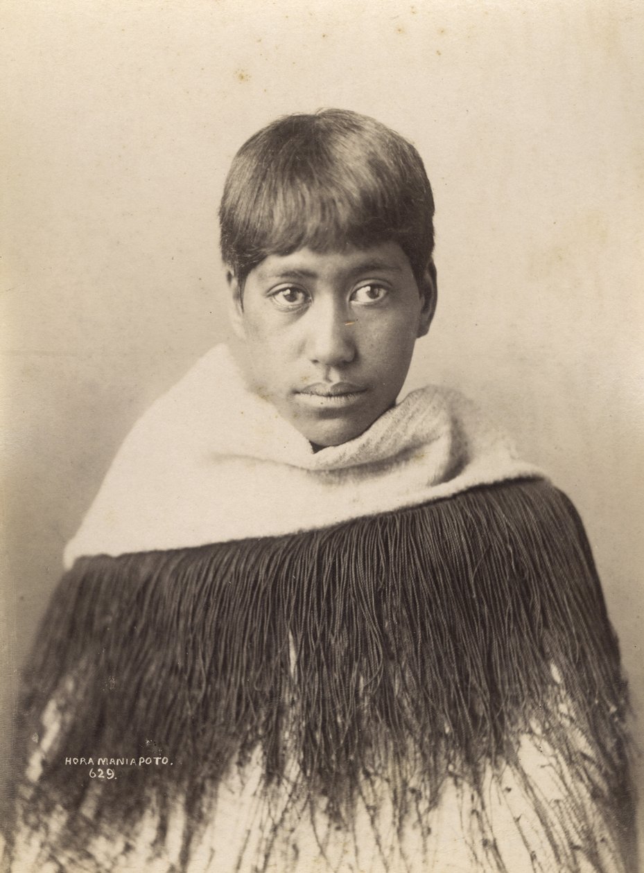 Hora Maniapoto, ca. 1890 (albumtrykk) av Josiah Martin