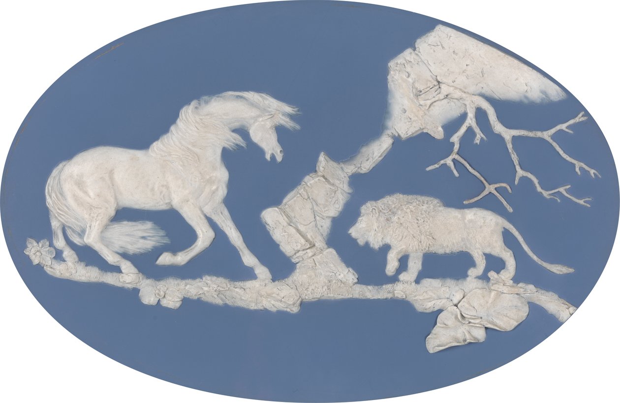 Hest skremt av en løve (Episode A) av Josiah Wedgwood