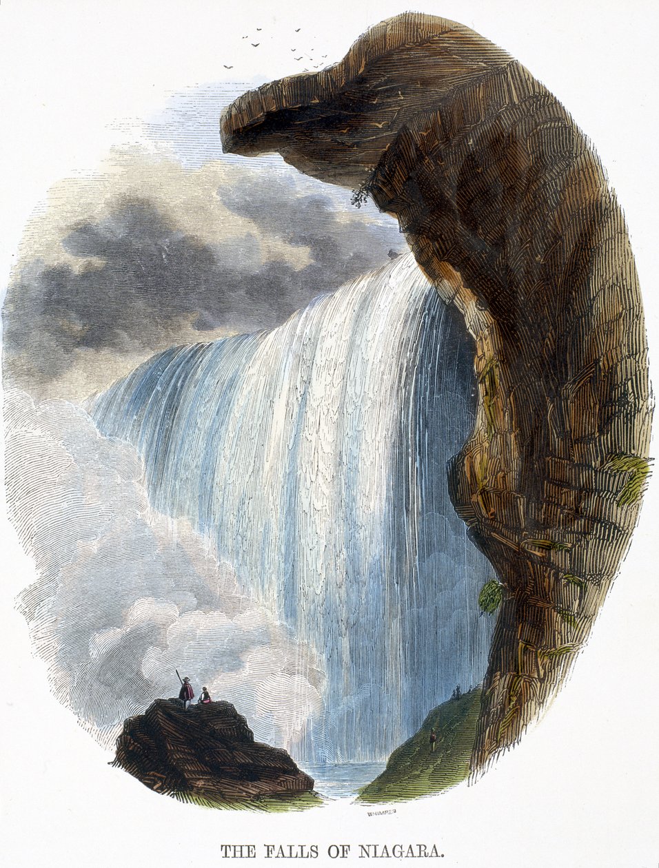 The Falls of Niagara, fra Phenomena of Nature, 1849 av Josiah Wood Whymper
