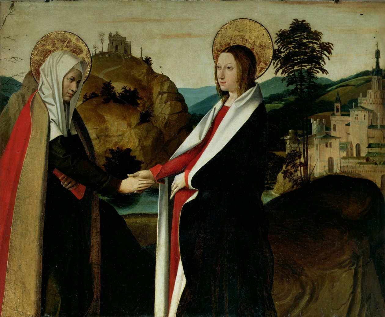 The Visitation, ca.1500 av Josse Lieferinxe