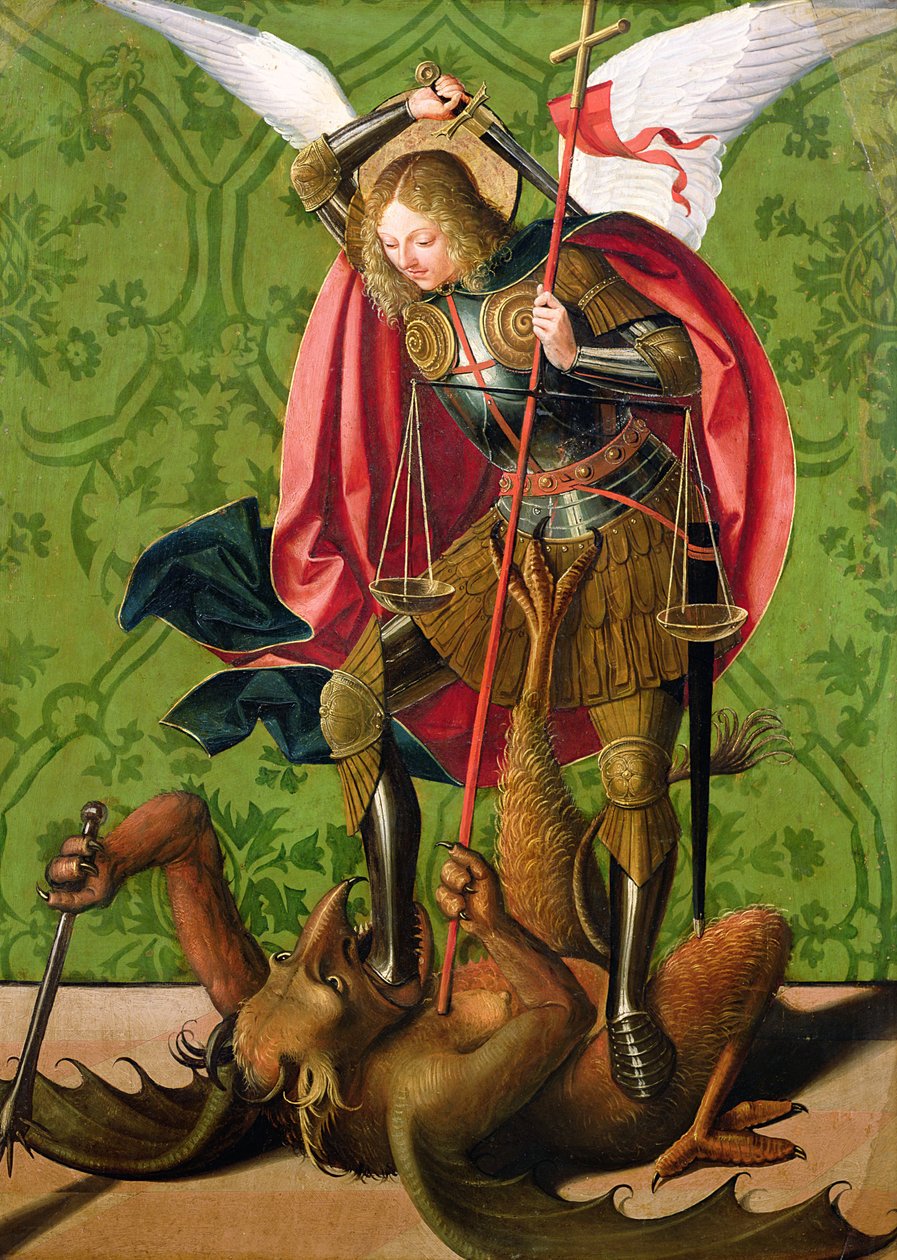St. Michael dreper dragen av Josse Lieferinxe