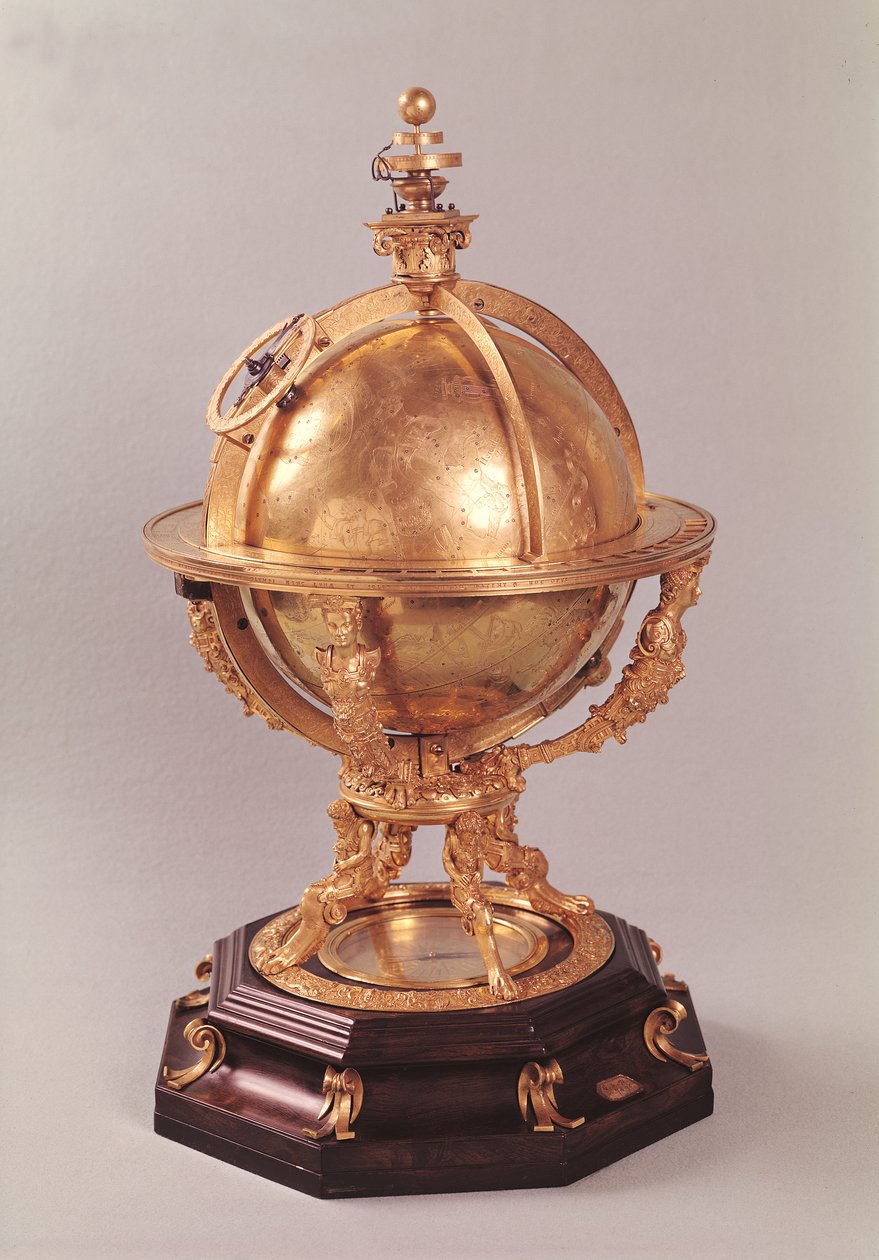 Himmelsfære, ca. 1580 (forgylt bronse) av Jost Burgi
