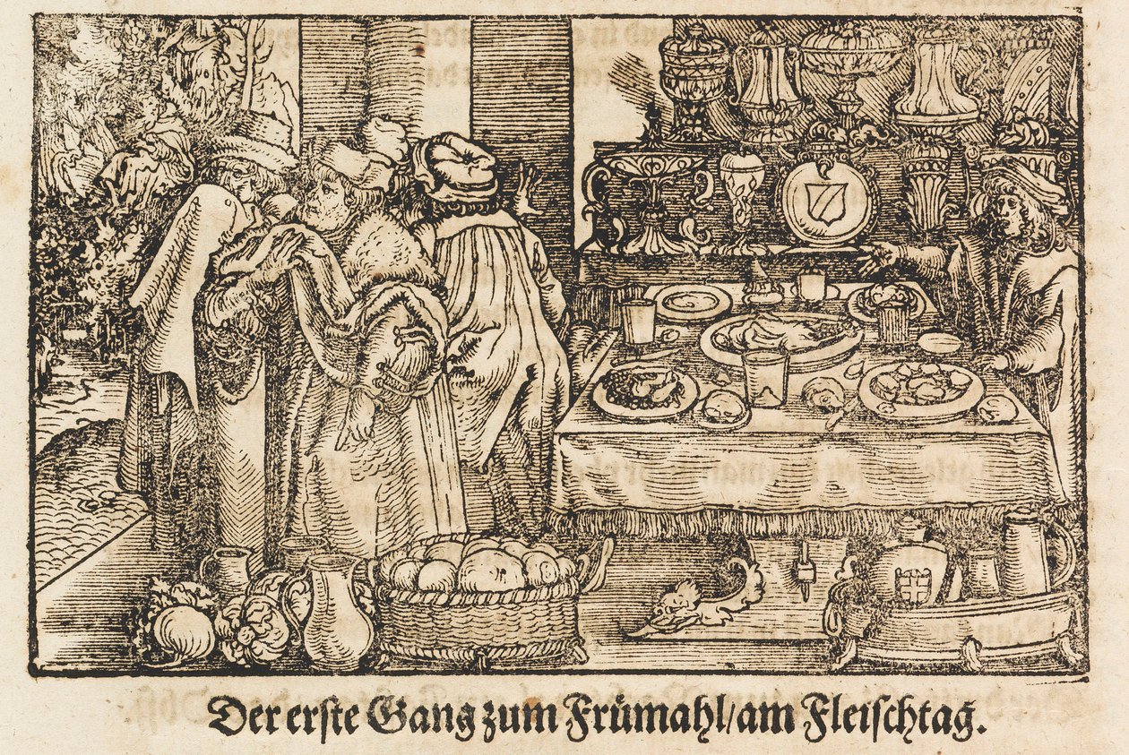 En ny kokebok av Marx Rumpolt. Den første illustrerte tyske kokeboken, 1604. av Jost Amman