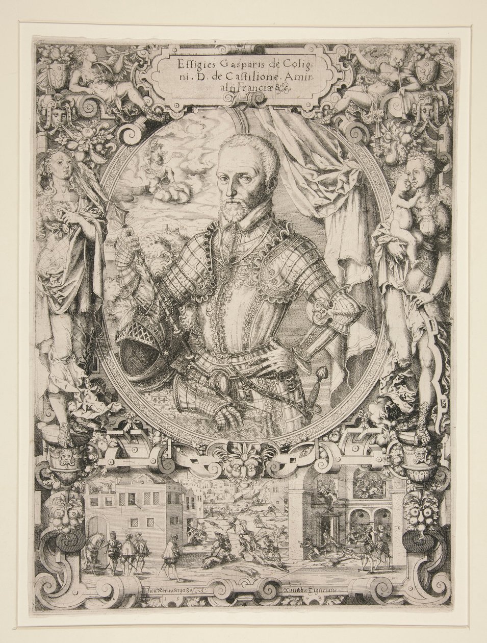 Gaspard de Coligny, admiral av Frankrike av Jost Amman