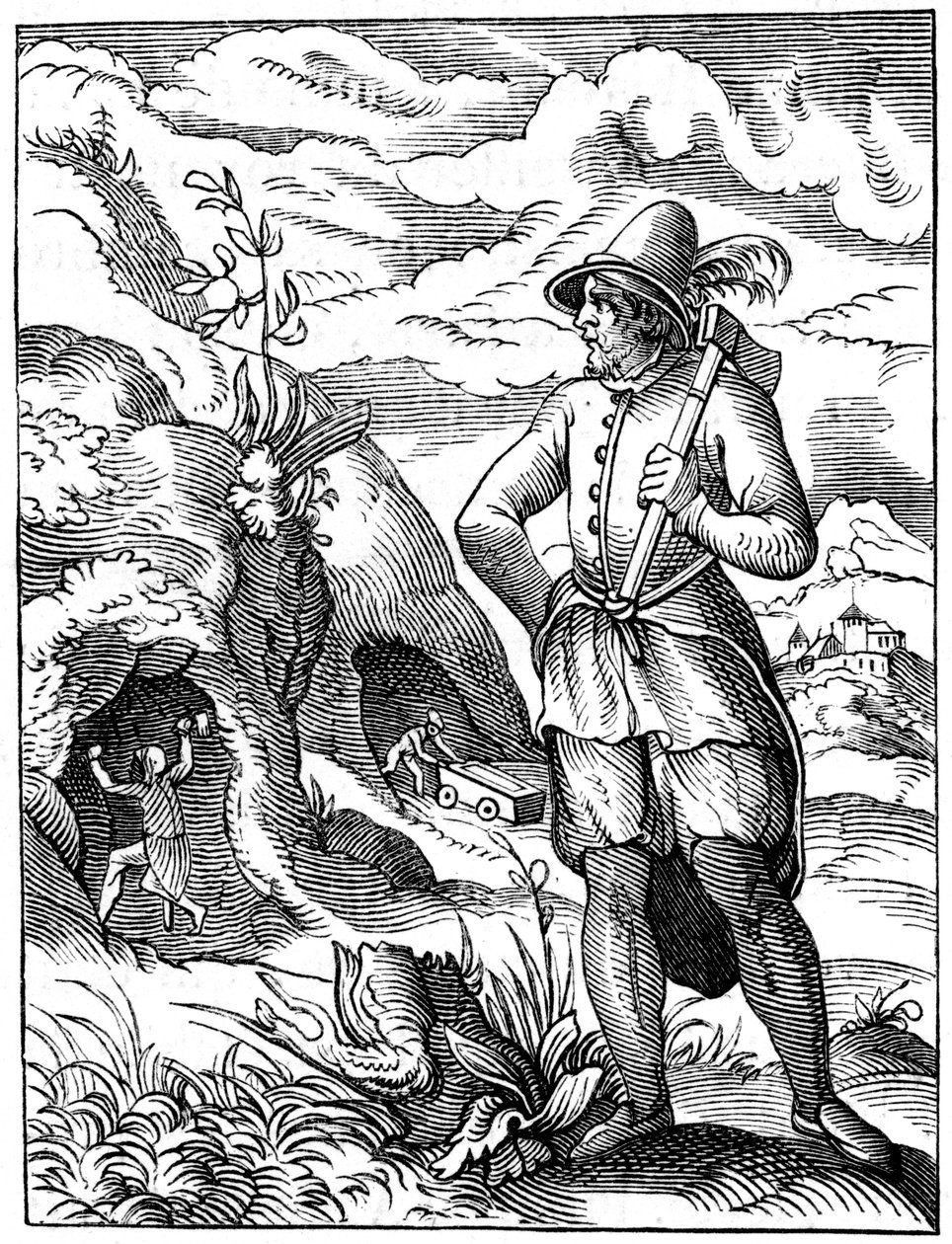 Gruvearbeider, 1500-tallet 1849. av Jost Amman