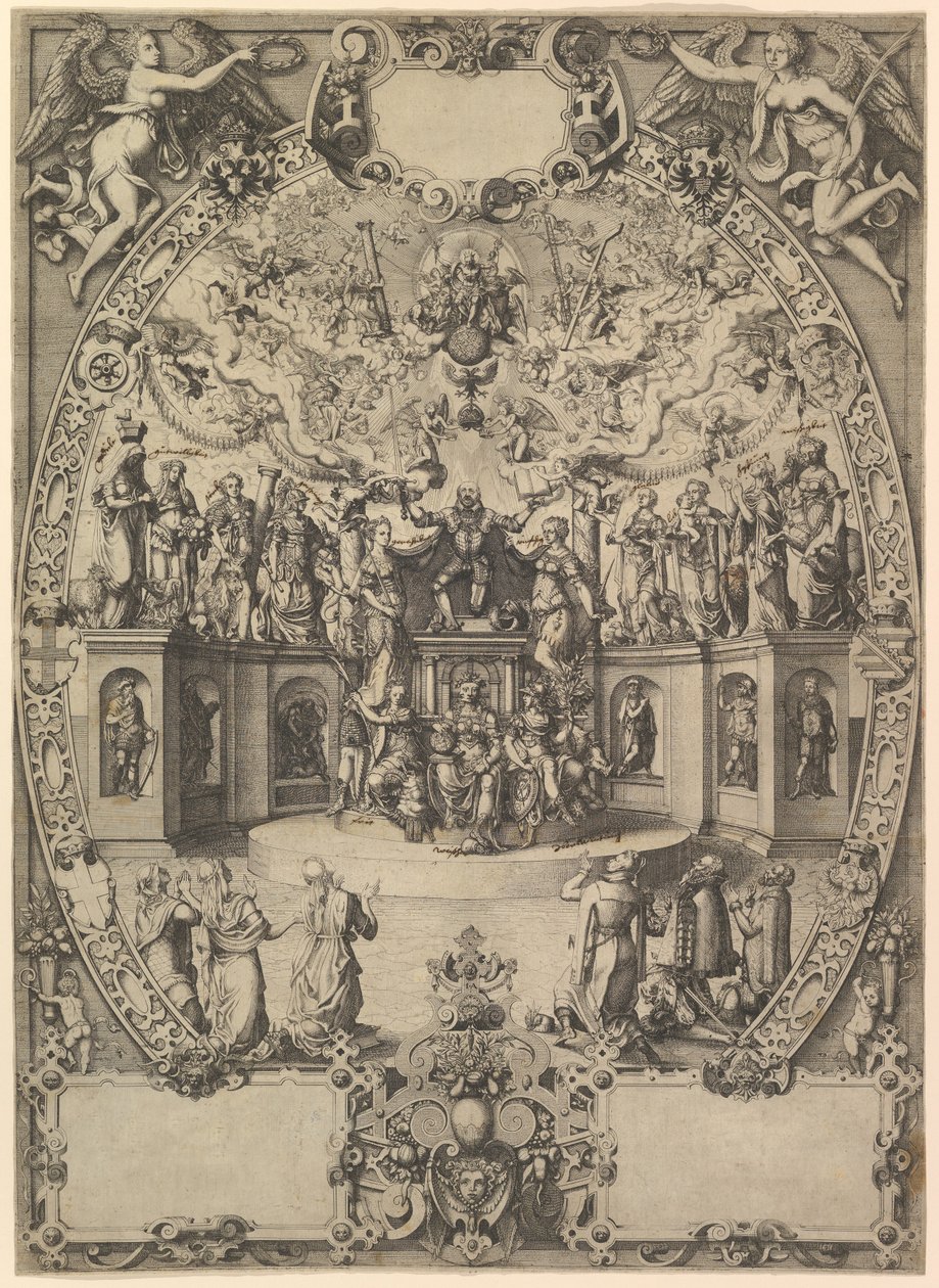 Apotheosisen til keiser Maximilian II, 1500-tallet. av Jost Ammon