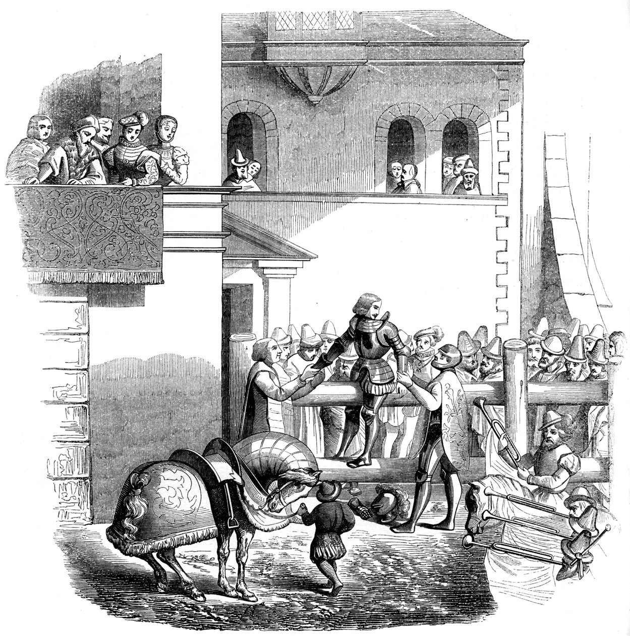 Slitasjen til en ridder, 1565 1849. av Jost Ammon