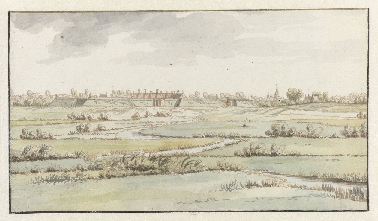 Utsikt over festningen Saint-Michiel, nær 