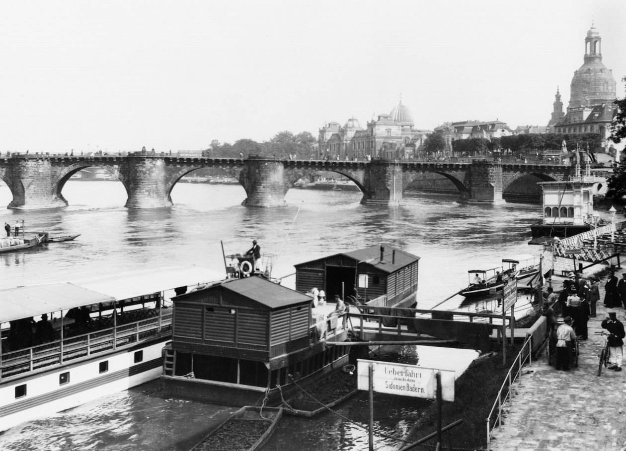 Augustus-broen, Dresden, ca. 1910 av Jousset