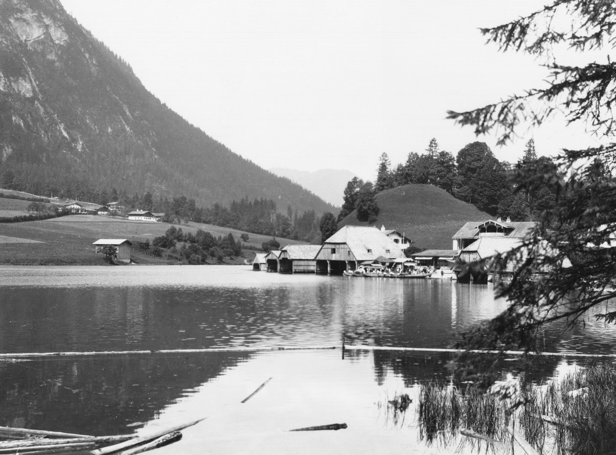 Båter ved Konigssee, ca. 1910 av Jousset