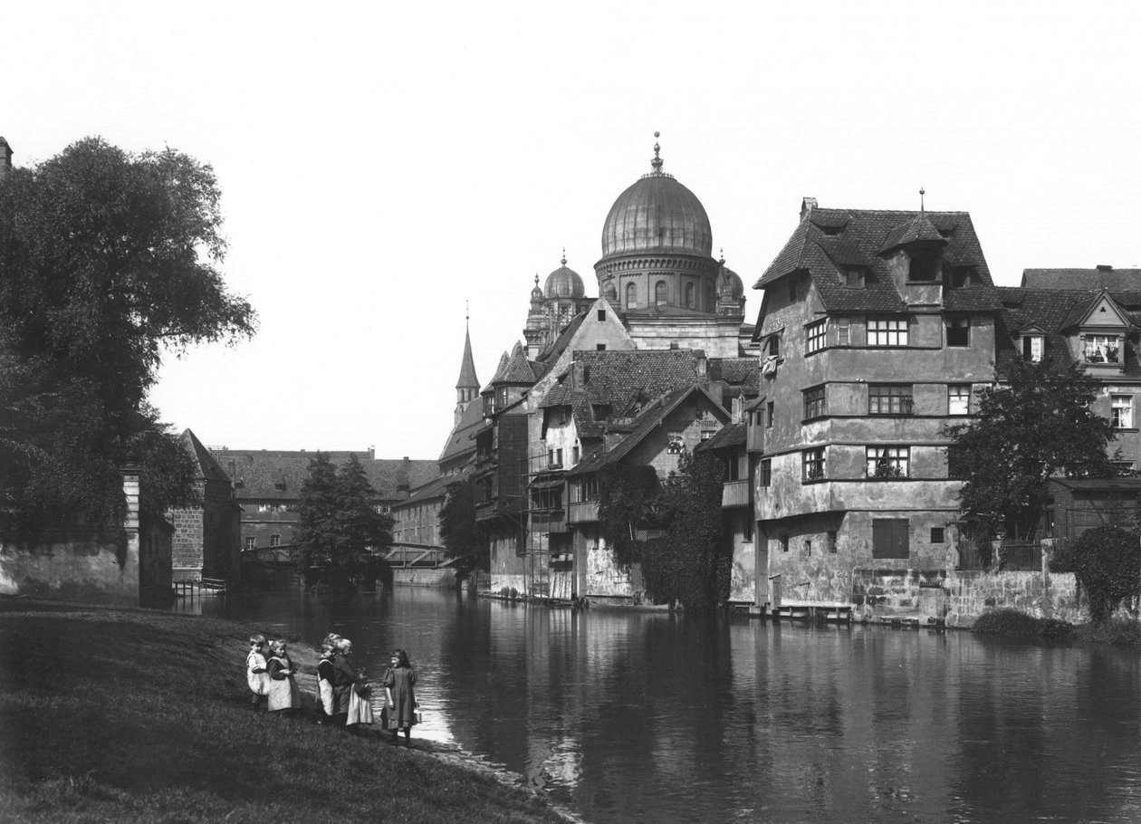 Synagogen i Nürnberg, ca. 1910 av Jousset