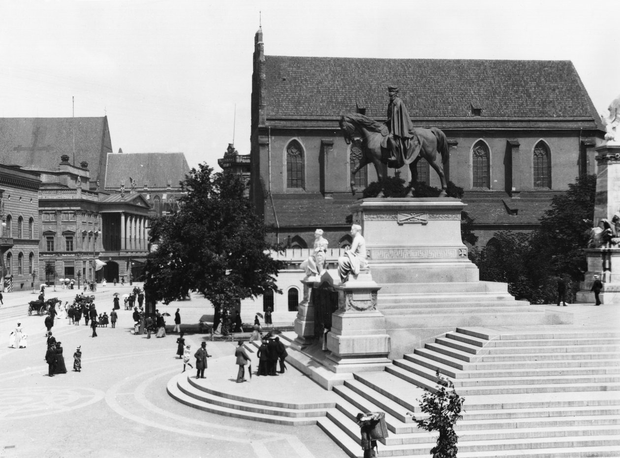 Utsikt over Schweidnitz, Breslau (dagens Wroclaw) Polen, ca. 1910 av Jousset