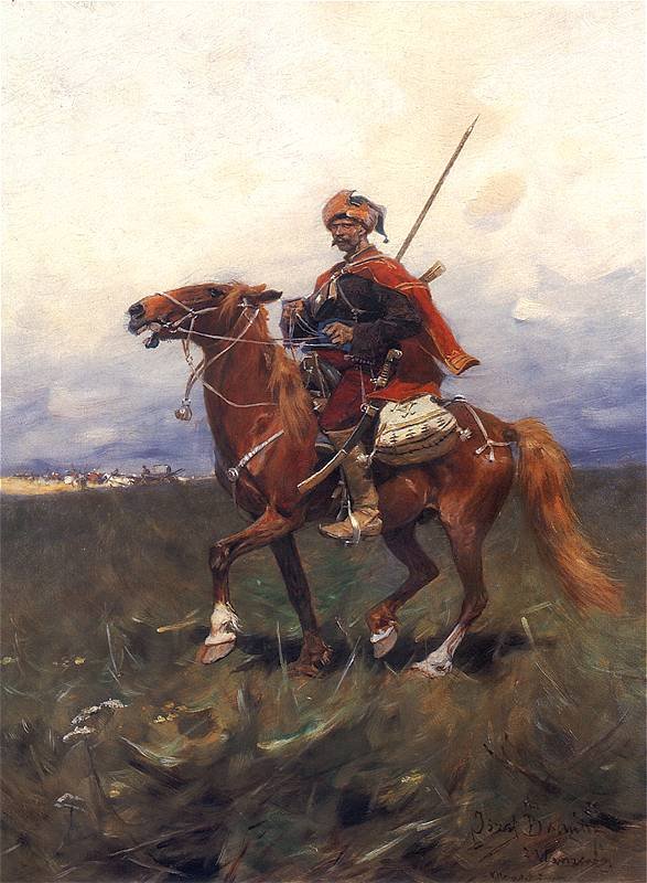 Kosakk hestemann: n av Jozef Brandt