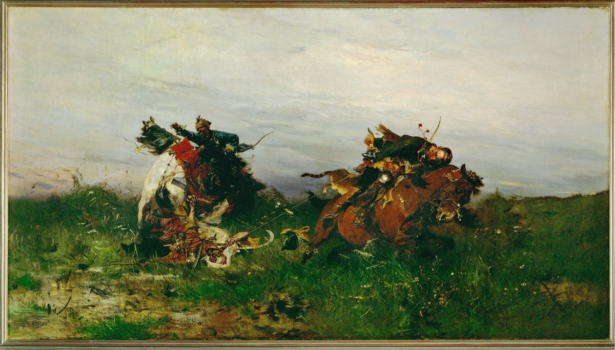 Løkken (maleri på lerret) av Jozef Brandt