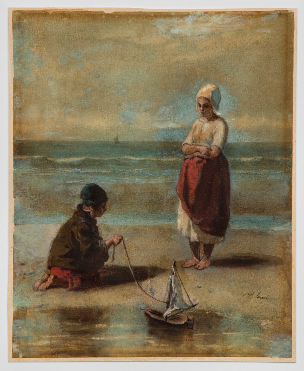 Barn ved kysten av Jozef Israëls