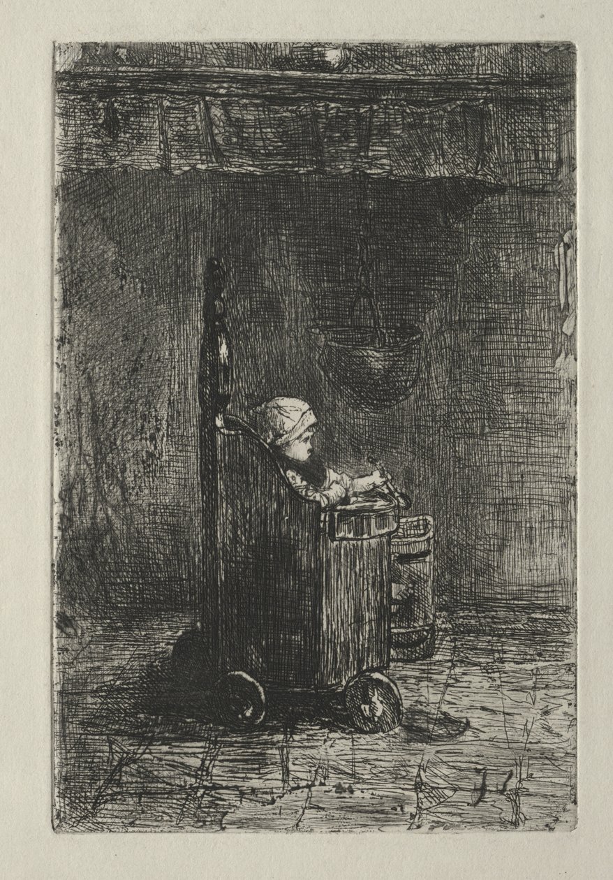 Baby i stolen hans av Jozef Israëls