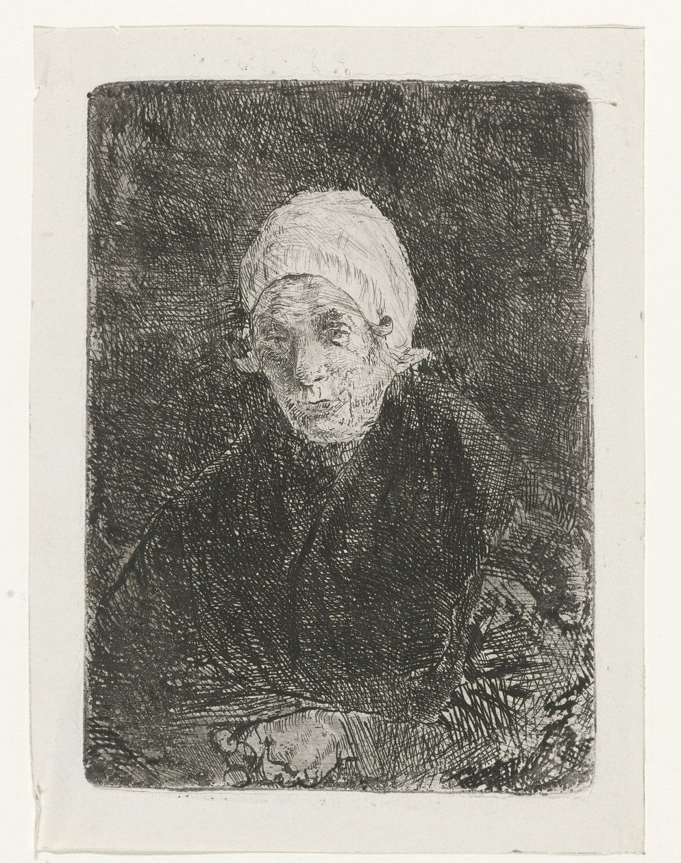gammel dame Katwijk av Jozef Israëls