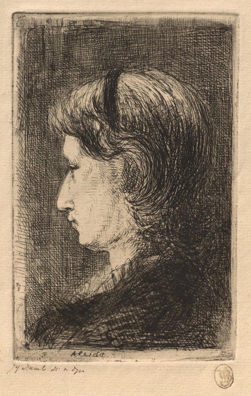 Portrett av Mrs. Israel, 1875. av Jozef Israëls