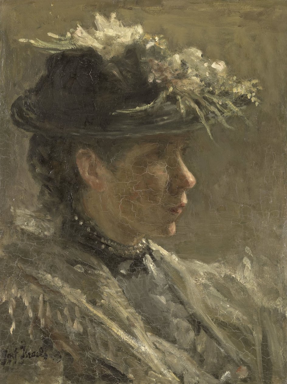 Studie av Sijtje van Bemmel (1880-1963) av Jozef Israëls