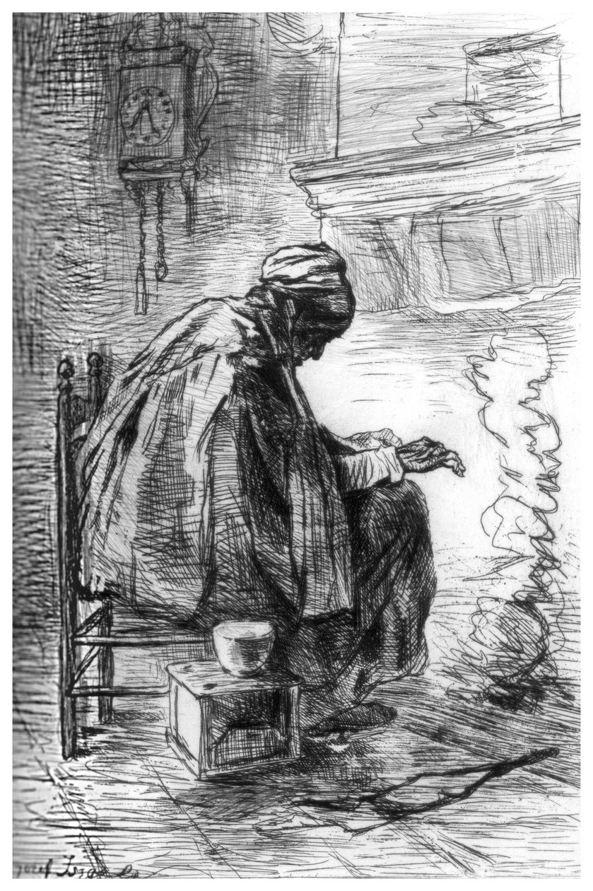 The Hearth, c1880-1882. av Jozef Israëls