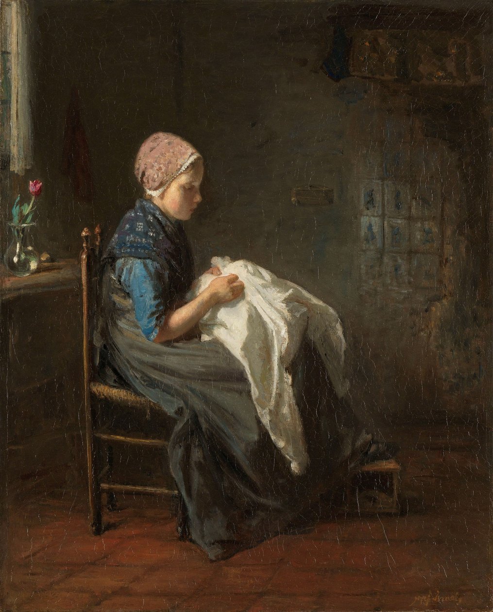 Den lille syerske, 1850-88 av Jozef Israëls
