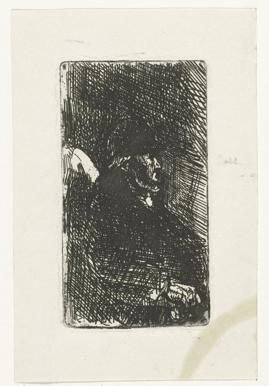 Sittende gammel mann av Jozef Israëls