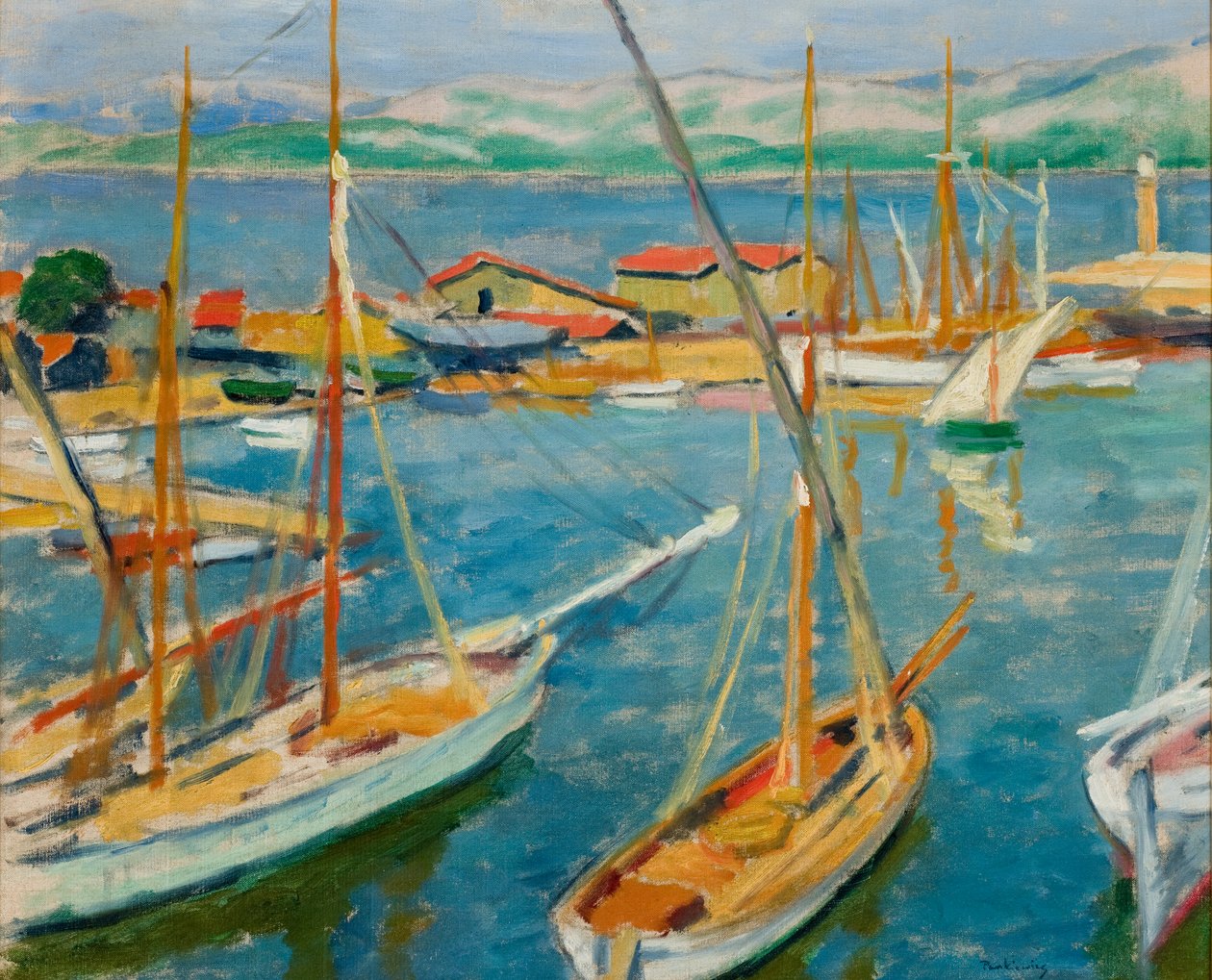 Havn i Saint-Tropez av Jozef Pankiewicz