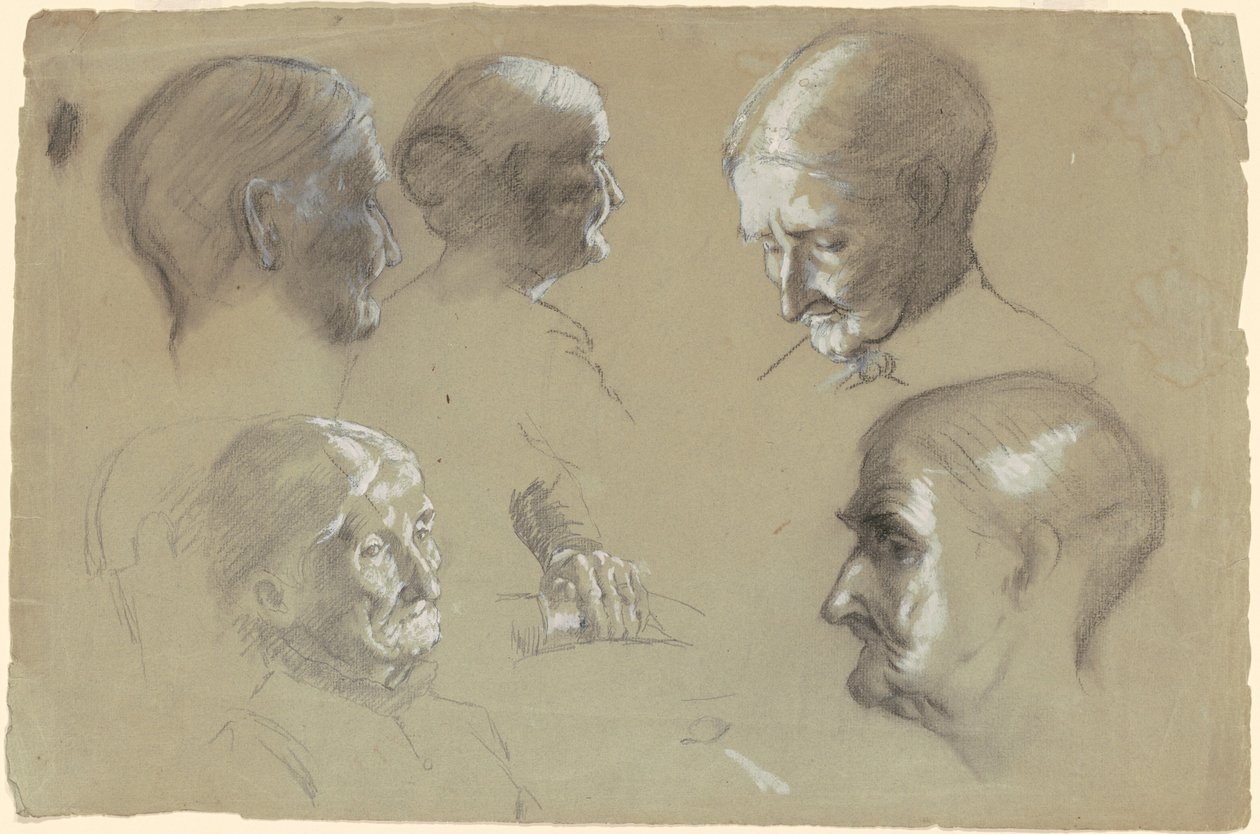 Studier av en eldre kvinne av Jr. Enoch Wood Perry