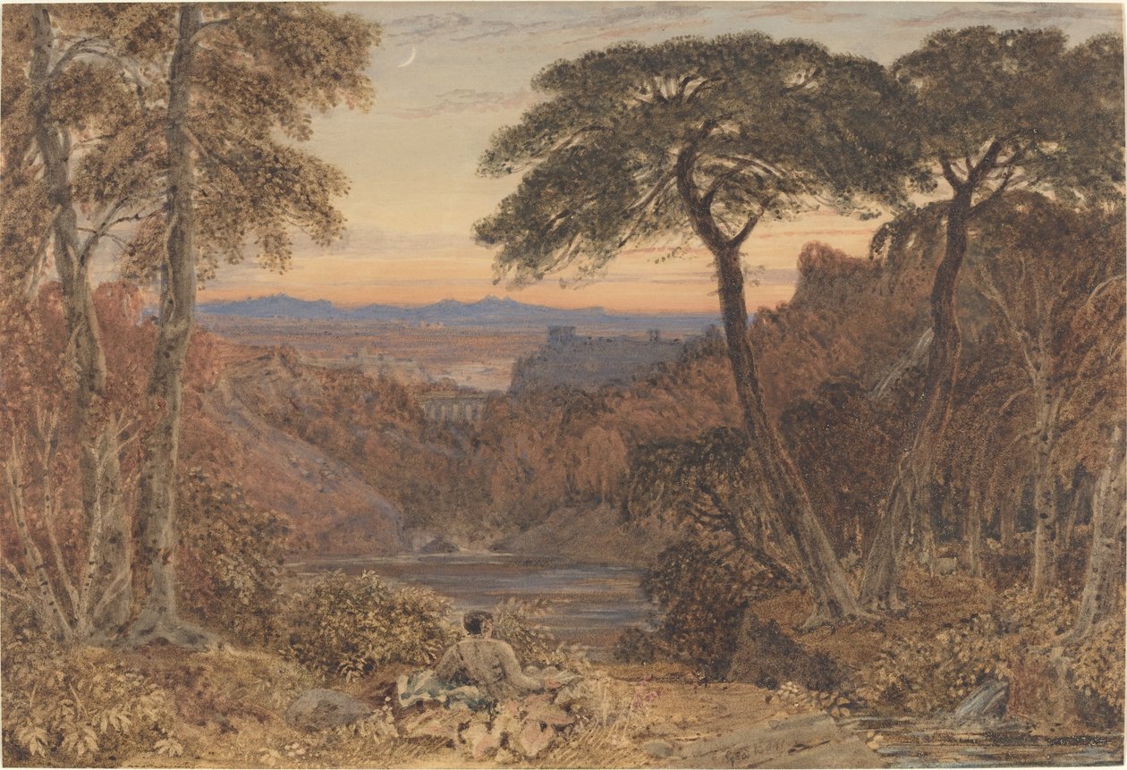 Et arkadisk landskap av Jr. George Barret