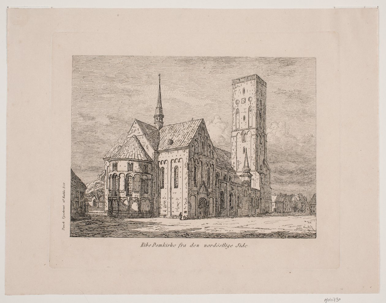 Ribe domkirke fra nord-østsiden av Jørgen Roed