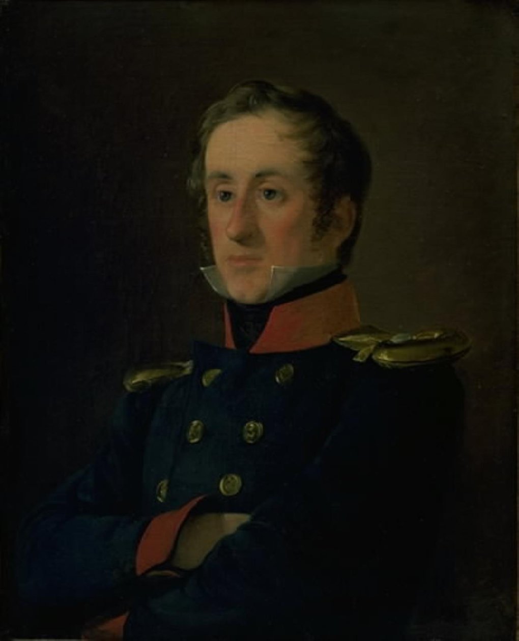 Marinemaleren Emil Wilhelm Normann i sin uniform som sjøoffiser av Jørgen Roed
