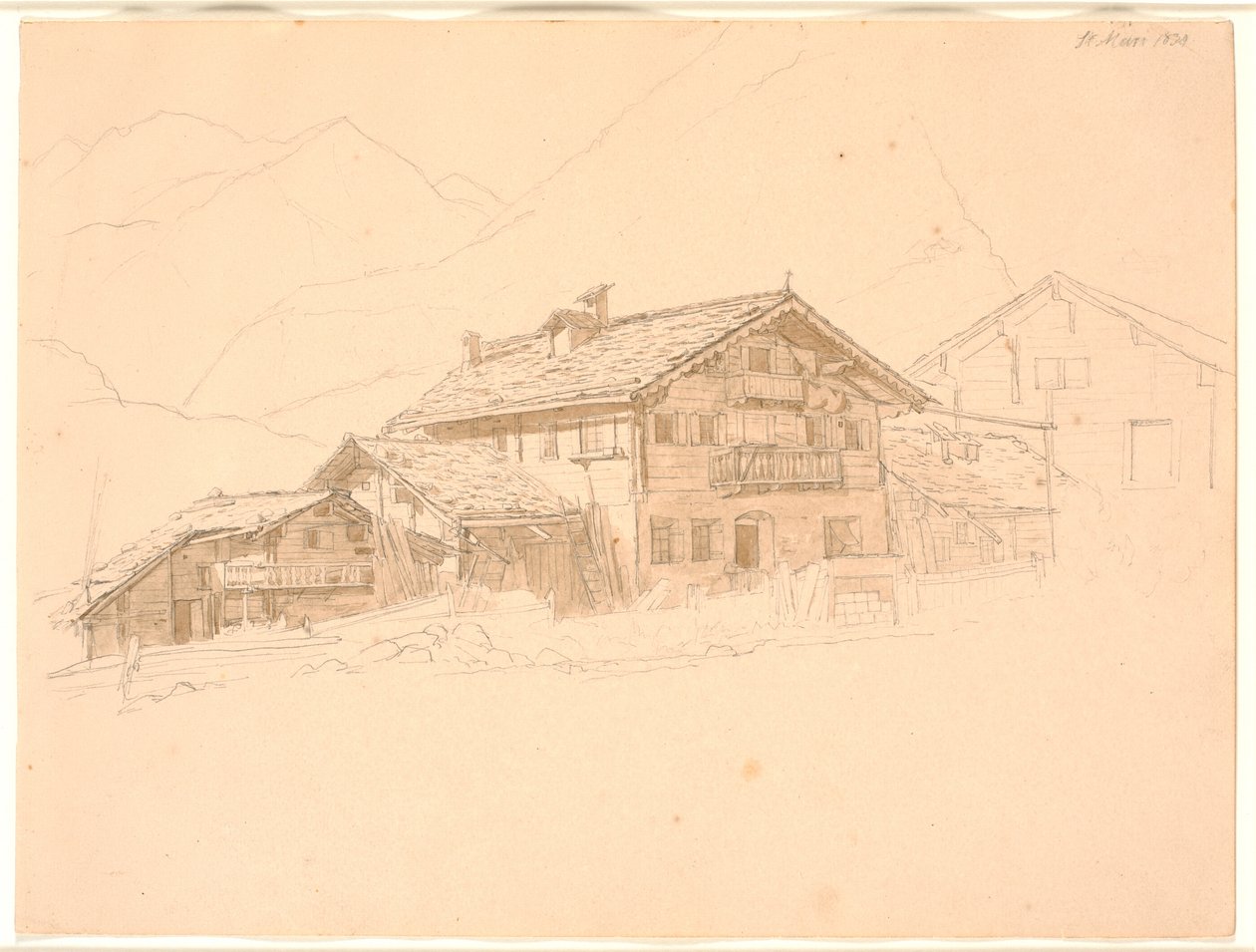 Våningshus i Tyrol. St. Marie av Jørgen V. Sonne