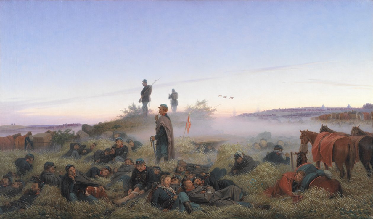 Morgenen etter slaget ved Isted 25. juli 1850 av Jørgen V. Sonne