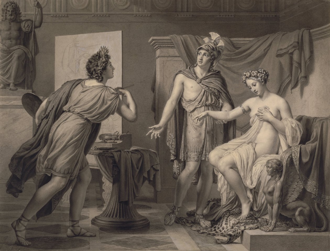 Alexander Ceding Campaspe til Apelles av Jérôme Martin Langlois