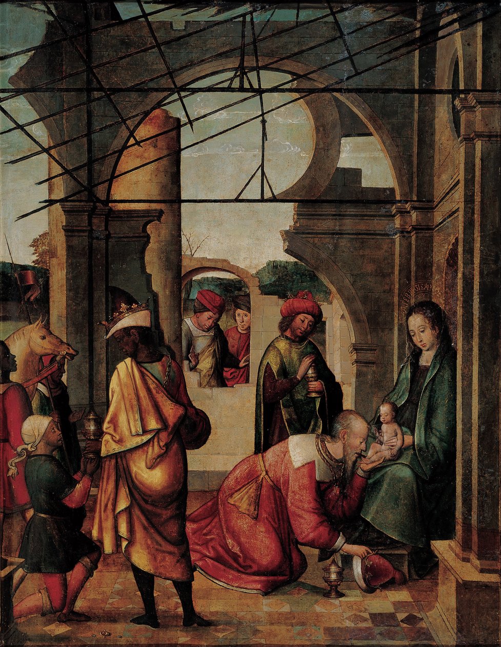 Tilbedelsen av magi av Juan de Borgoña