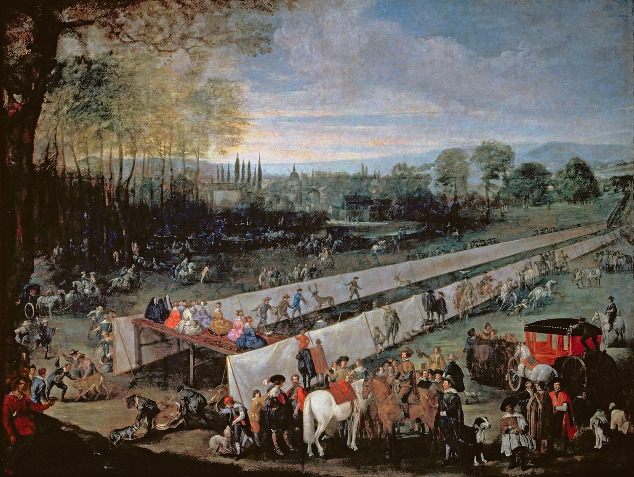 Jakten på Tabladillo, Aranjuez av Juan Bautista Martinez Del Mazo