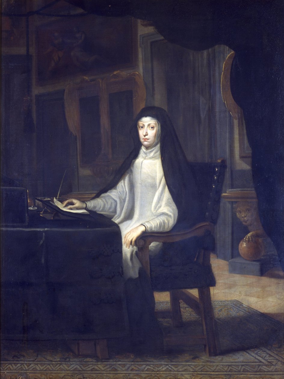 Portrett av Dona Mariana av Østerrike av Juan Carreño de Miranda