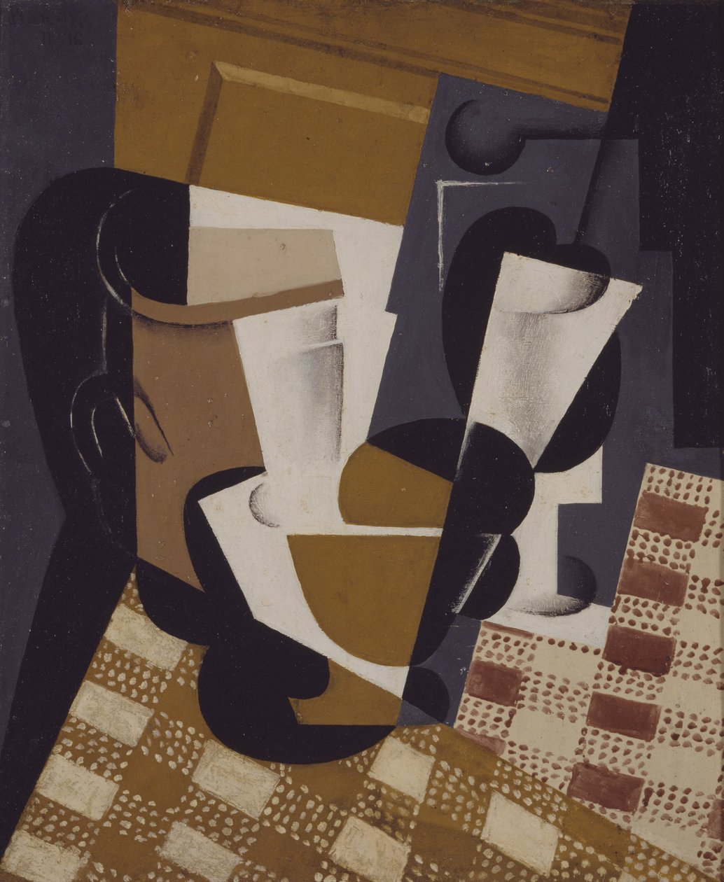 Kanne og glass av Juan Gris
