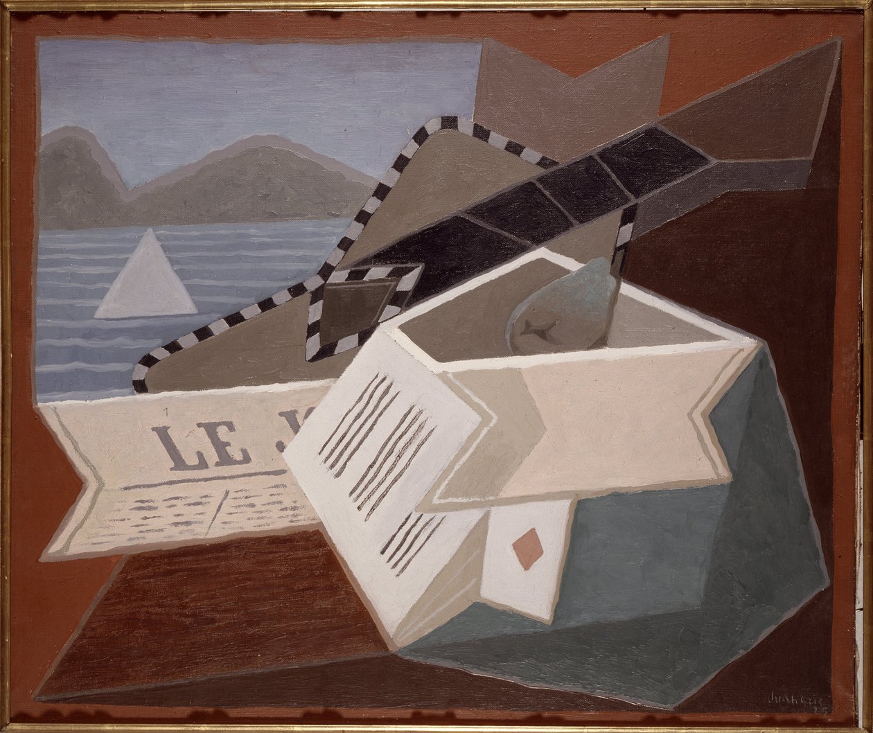 Gitaren foran havet av Juan Gris