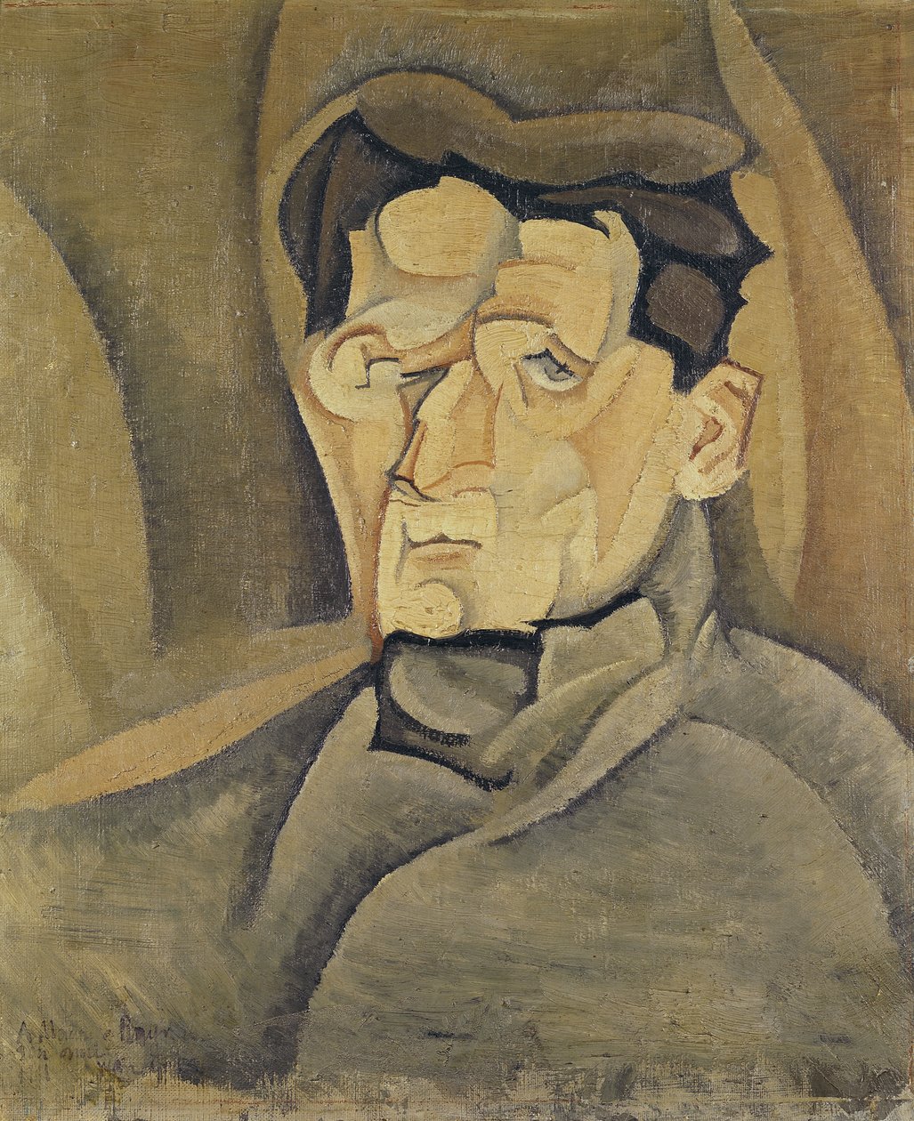 Portrett av Maurice Raynal (1884-1954) 1911 av Juan Gris