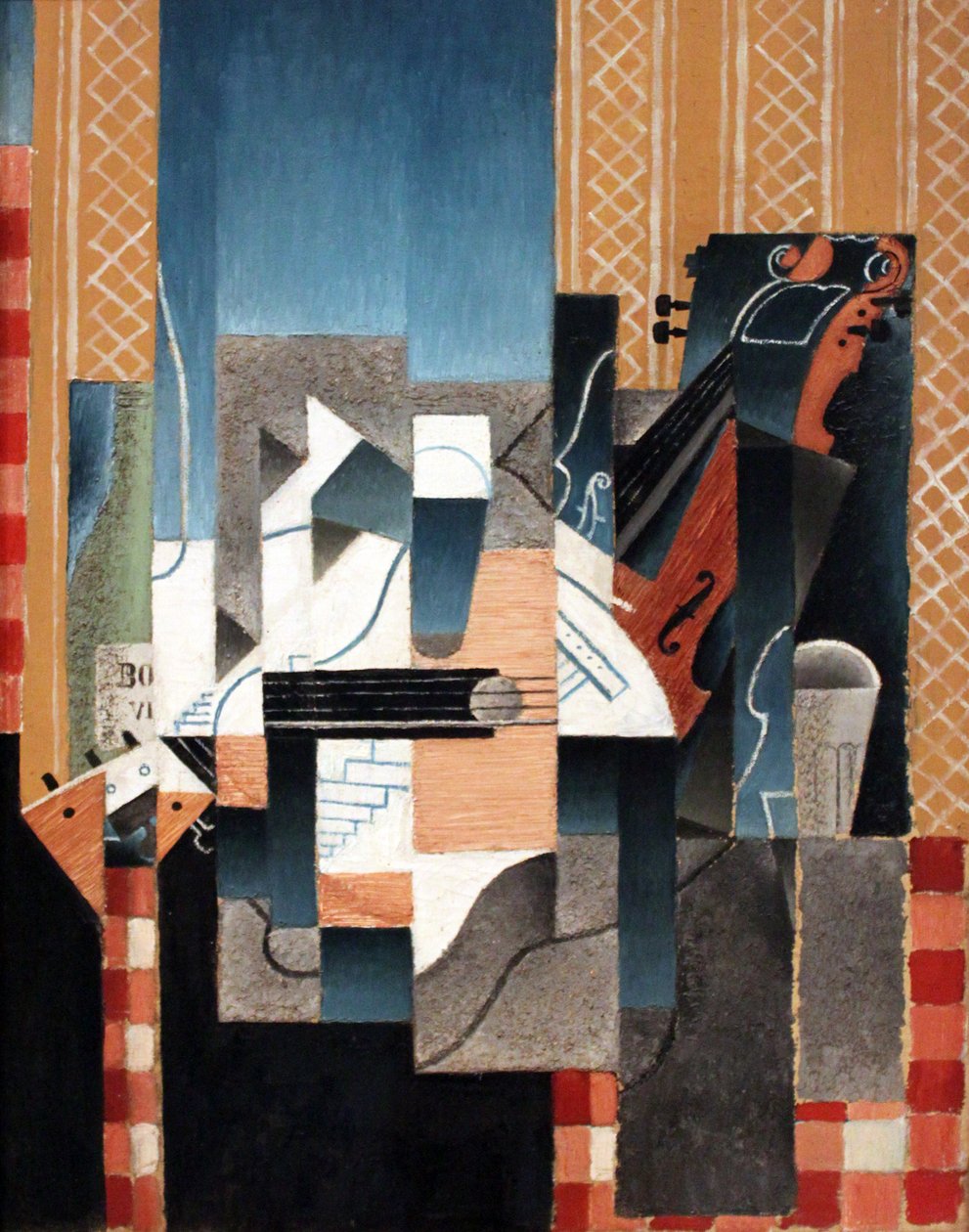 Fiolin og gitar av Juan Gris
