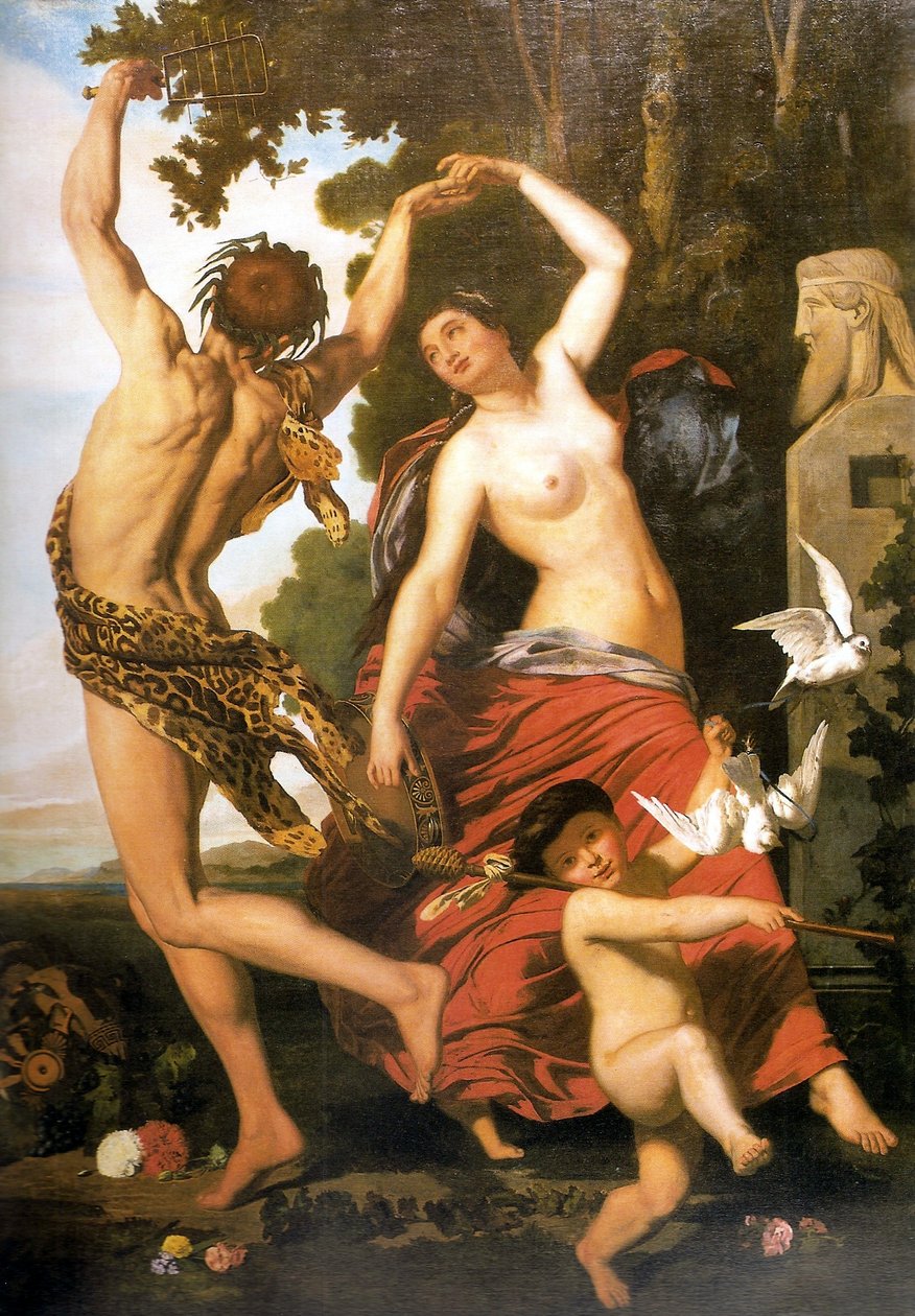 Faun og Bacchant av Juan Leon Palliere