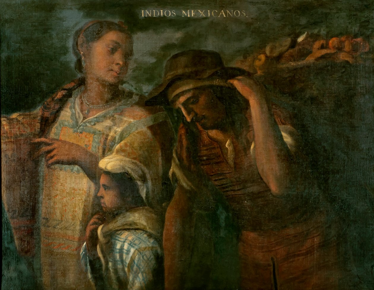 Meksikanske indianere, ca. 1715 av Juan Rodríguez Juárez