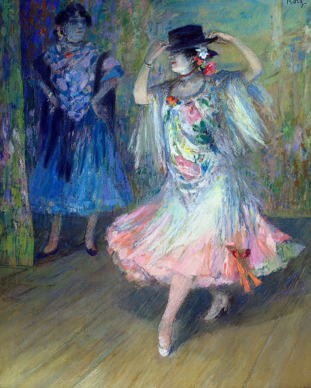 To spanske dansere (pastell på papir) av Juan Roig y Soler