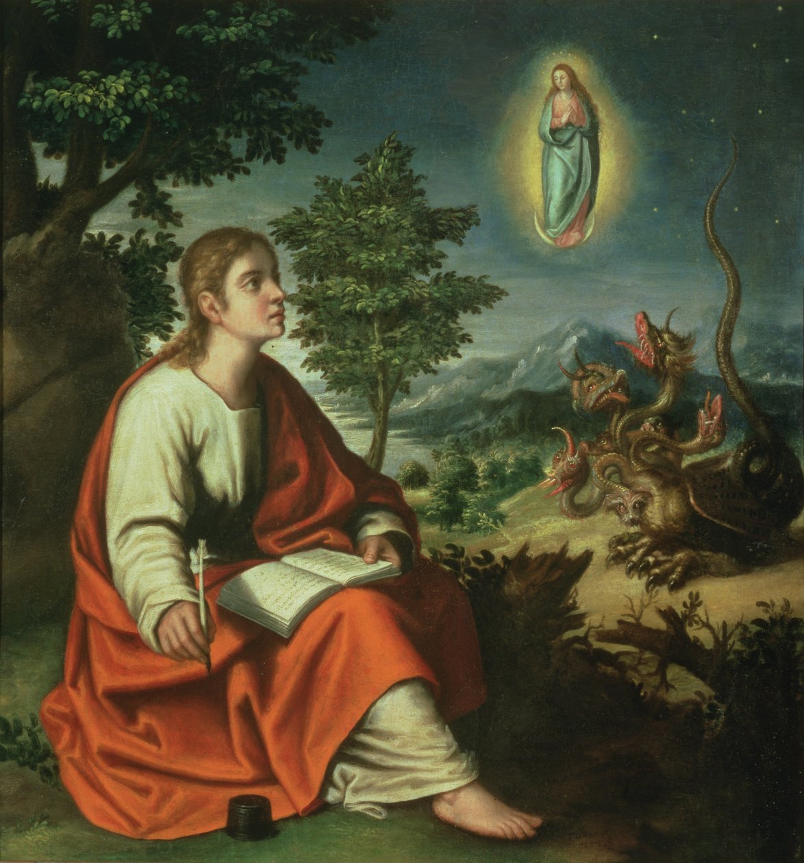 Visjonen til St. Johannes evangelisten på Patmos av Juan Sanchez Cotan